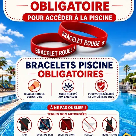 Francia T1bis, 4p, Parking, Terrasse Vue Mer, Piscine, Tennis Apartament